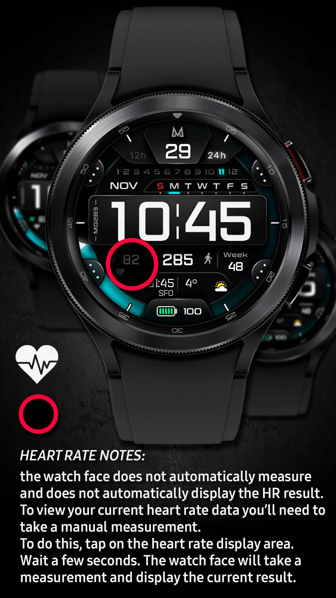 MD283 Digital watch face Matteo Dini MD Wear OS Tizen