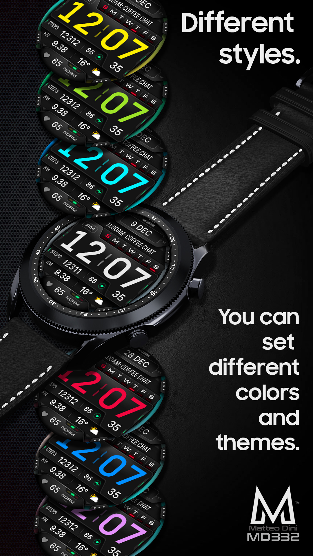 Big digital watch face online